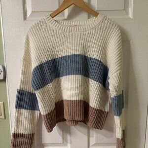 June & Ivy Color Block Sweater